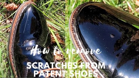 removing scratches from patent leather.